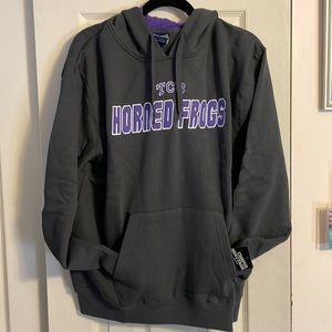 Men’s size large TCU Horned Frogs hooded sweatshirt